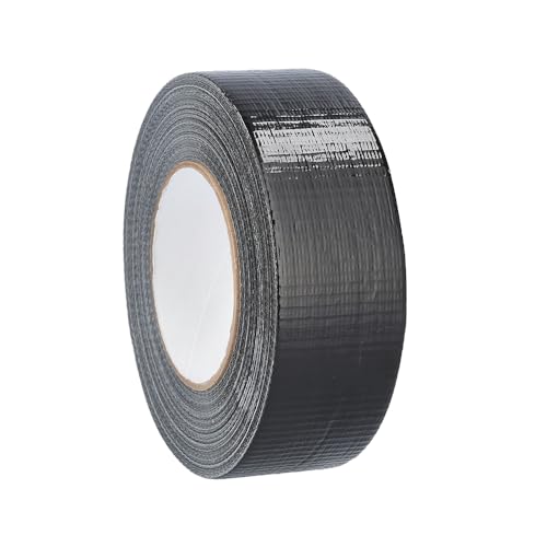 PSBM Black Duct Tape, 48 Rolls, 6 Mil Thick, 2 Inch Wide, 60 Yards Per Roll, Total 2880 Yards, Heavy Duty, Waterproof, All-Weather, Perfect for Repairs, Patching, Bundling & Sealing