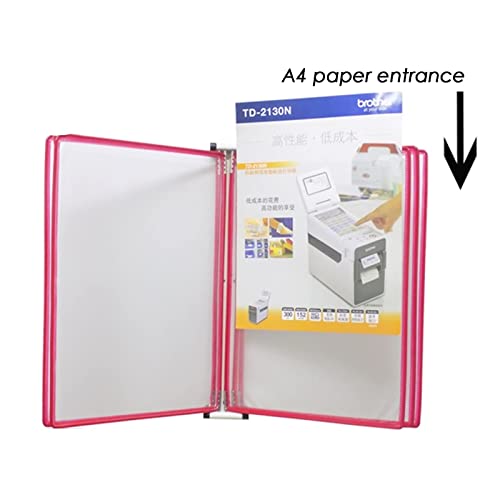 EliteBloom Desktop Reference System,Wall File Organizer,Wall Office Organizer, Catalog Display Rack, 10 Double-Sided Panels Wall Mounted Reference System, A4 Letter Size, Assorted C,Yellow