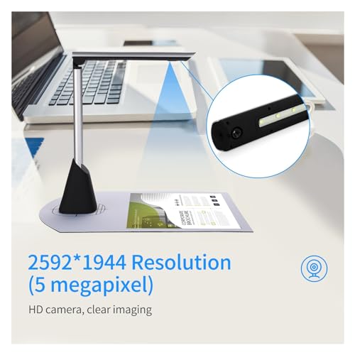 BK34 Document Camera Scanner, 5 Mega-Pixel HD Camera A4 Capture Size with LED Light Teaching Software for Online Teaching