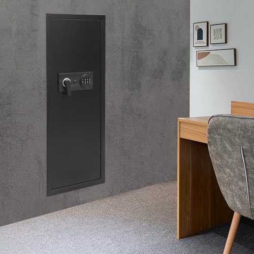 39.37" Tall Wall Safes Between The Studs with Combination Lock & Keys