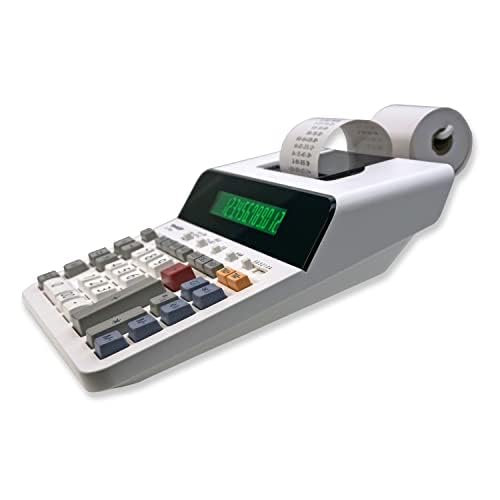Sharp 12-Digit Thermal Printing Calculator, Off-White (ELT3301)
