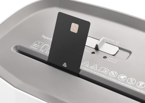 Dahle PaperSAFE PS 100 Paper Shredder, Oil Free, Jam Protection, Security Level P-4, 5 Sheet Max, Shreds Staples, Paper Clips & Credit Cards