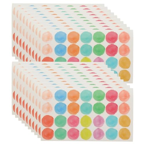 Hole Reinforcement 100 Sheets Loose-Leaf Paper Hole Repair Protection Sticker Punch Reinforcement Label Stickers(Style 2)