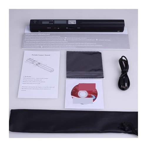 Document Scanner, Document Scanner A4 Portable for Documents Books Office Mobile Scanners JPG/PDF 900DPI(Red)