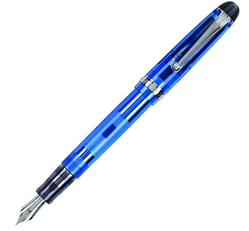 PILOT Custom 74 Fountain Pen, Blue Barrel, Fine Nib (60695)