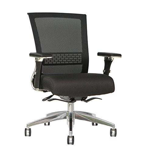 TygerClaw Modern Ventilated Mesh Back Office Chair in Black