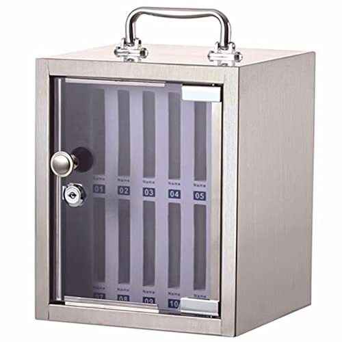 Dntum Mobile Stand,Locker Shelves,Cell Phone Lock Box,Wall Mount Storage Box,Phone Holder Cabinet Storage Box,Phone Cabinet,Storage Box,Metallic12Slots
