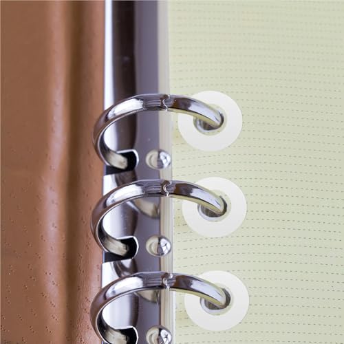 4000Pcs White Binder Hole Stickers Strong Adhesive Reinforcements for Punched Pages Journal Notebook Repair