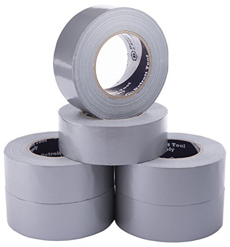 Silver 1.8-Inch Wide Duct Tape - 55 Yard x 6 Rolls