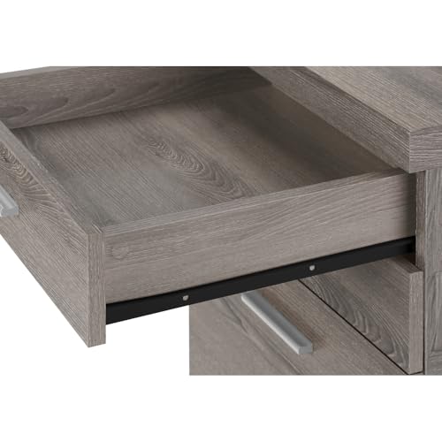 lafengyan Modern Rolling File Cabinet with Smooth-Gliding Drawers, Printer Stand & Mobile Office Storage for Home or Professional Workspace