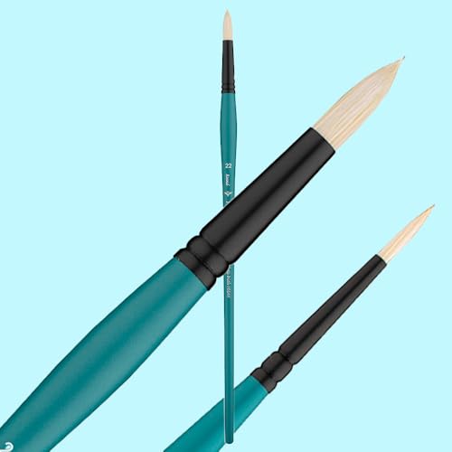 Pan Art No.14 Synthetic Round Brush for Oil Painting Artist Brush - 1 Piece