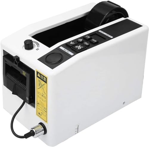 ZQJYMXM Automatic Tape Dispenser Electric Tape Cutting Machine, Packaging Tape with Dispenser, 7-50mm Tape Width, 5-999mm/20-999mm Cutting Length