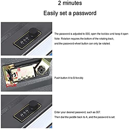 Book Safe, Diversion Safe with Combination Lock, Secret Hidden Safe for Home Office Lock Code Piggy Bank, Deto Metal Safe