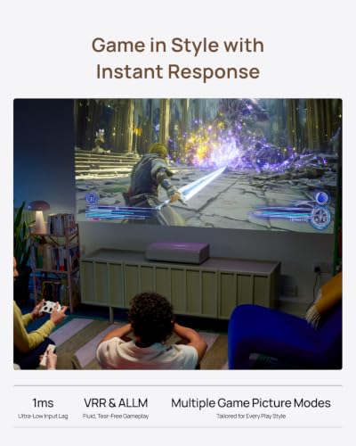 XGIMI MIRA 4K Triple Laser Ultra Short Throw Projector, 2000 ISO Lumens