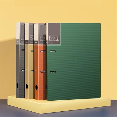 Filing Envelopes 5 Pcs A4 Perforated Loose-Leaf Binder PP Three-Hole Thickened File Folder Archive Information Organizer Booklet Plastic Folders