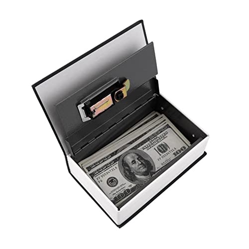 LSSOAZZVVN Cash Box Dictionary Cash Box Safe Deposit Box Popular Secret Book Money Hidden Secret Security Safe Lock Cash Money Coin Storage Jewellery for Stores, Businesses