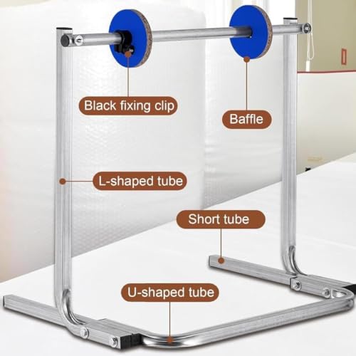 Bubble Wrap Roll Dispenser, Floorstanding Wrapping Roll Stand with Multi Size Optional, Vertical Manual Wrapping Rolls Stand, Film Packing Station for Packing Moving Shipping (30cm/11.8in)