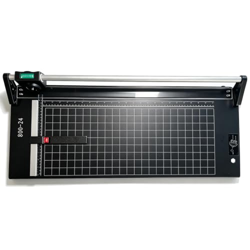 CALCA 24 Inch Precision Rotary Paper Cutter Paper Trimmer 24 inch Manual Sharp Photo Paper Trimmer and Cutters