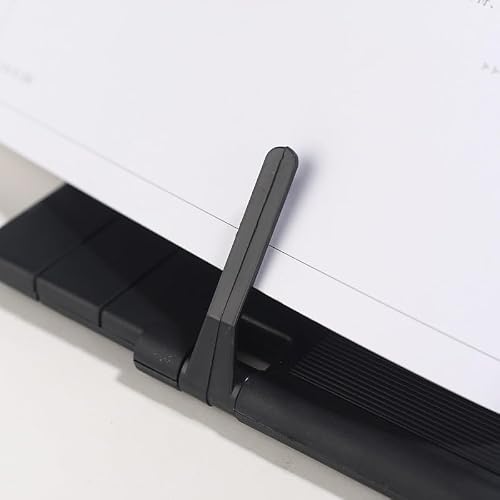 LWECMGSA Black Book Stand Metal Reading Rack Plastic Holder