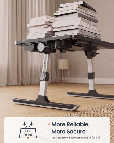 SONGMICS HOME Lap Desk, Height & Angle Adjustable Laptop Stand for Bed