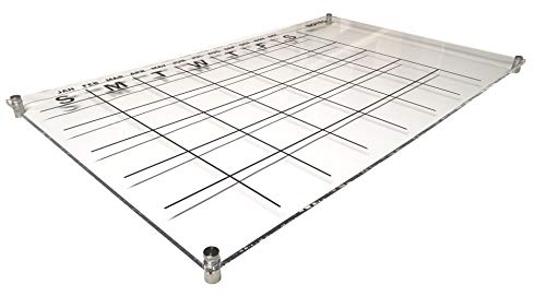 Dry Erase Acrylic Calendar - 16 x 26 Inches