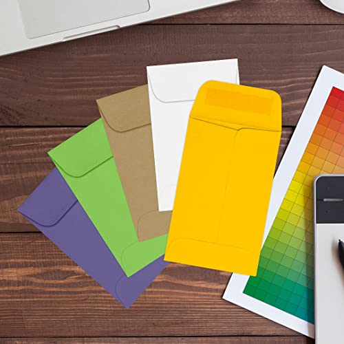 LUXPaper #1 Coin Envelopes | 2 1/4" x 3 1/2" | Sunflower Yellow | 80lb. Text | 500 Qty