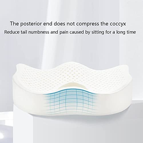 XARONF Comfort Seat Cushion Pillow for Office Chair - Sit Longer, Feel Better - Butt, Tailbone, Back, Sciatica Natural Latex Cushions (Color : Gray)
