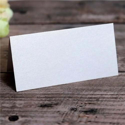 Name Tent Table Cards 200pcs Vintage Wedding Place Cards Blank Folded Name Seat Card Kraft Paper Elegant Seating Number Card Banquet Tables(Gold)