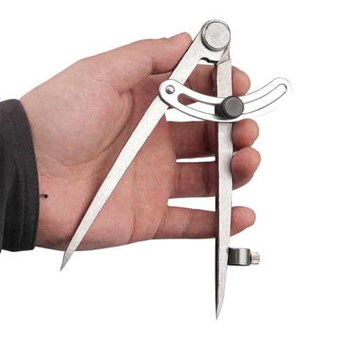 MENGKK Drafting Compasses Steel Wing Divider Pencil Marking Tool Adjustable Scriber Woodworking Compass Drawing Tool Accessories