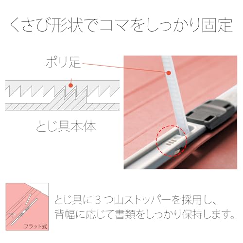 Plus File, Flat File, Expandable, Thick Bound Type, A4, Vertical, Pink, 10 Books FL-121SE-EP 88-898 x 10