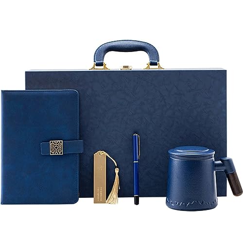 GFHSKRPL Business Set Notebook Pen Bookmark Water Cup Gift Box 5-Piece Set