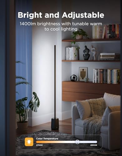 Govee Floor Lamp 3 Lite, Smart RGBIC LED Corner Lamp for Living Room