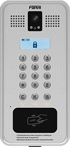 Fanvil i33V Video Door Phone, 2 SIP Lines, LCD Display, IP65 Outdoor Rated