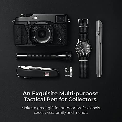 Soul Built MARKSMITH Titanium Retractable Permanent Marker - Write On Any Surface With This EDC One Handed Bolt Action Pen | Fine Point EDC Pen Designed for all Professions and Hobbies