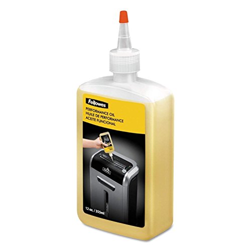 Fellowes 5 X Shredder Oil, 12 oz. Bottle with Extension Nozzle (35250)