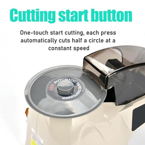 Disc Tape Dispenser, Cutting Length 10~60Mm, Tape Width 5~25Mm,Tape Roll Outer Diameter 150mm, for Office Warehouse Home Packaging