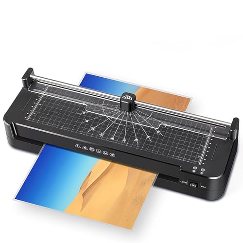 A3 Thermal Laminator Machine with Built-in Paper Trimmer Punch and Corner Rounder - Ideal for Home, Office, School - A3 Laminator Machine