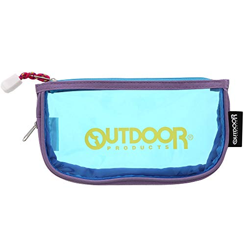 Sunstar Stationery OUTDOOR S1421549 Pen Case, Clear Flat Violet + Blue
