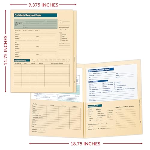 ComplyRight Confidential Personnel Folder, Pack of 25