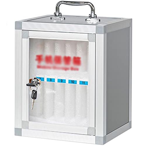 Mobile Phone Safe Deposit Box Pocket Chart Storage Cabinet, Student Storage Box, Wall-Mounted with A Locked Can Be Carried by Hand for Classroom Office (Size : 12)