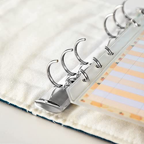 ONMYJFD A6 Cute Binder Planner Money Organizer with Zipper Envelopes, Expense Budget Sheet,Cash Saving, Bill and Tickets Organizer
