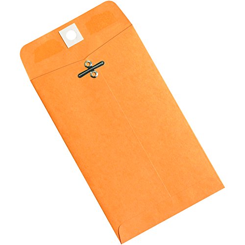 Tape Logic TLEN1014 Clasp Envelopes, 4" x 6 3/8", Kraft (Pack of 1000)