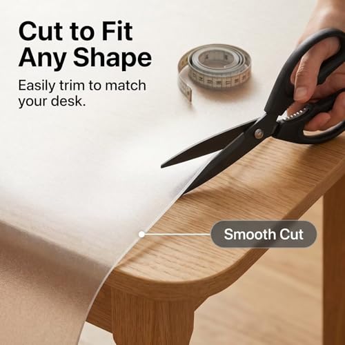 35x48 Inch Dining Table Protector Frosted Desk Pad Blotter Office Desktop Protector Mat for Computer Laptop Keyboard Plastic Vinyl Thick PVC Table Pad Cover Protector Waterproof Tablecloth