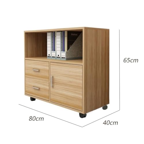 CAOJLjiaxiang-2012 File Cabinet Mobile Low Cabinet Thickened Back File Cabinet Data Cabinet Office Storage Cabinet Printer Cabinet with Wheels Office Cabinet(Black)
