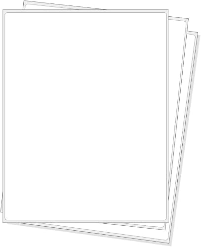 Full Sheet Address Shipping Labels - 8-1/2" x 11" - 2000 Labels