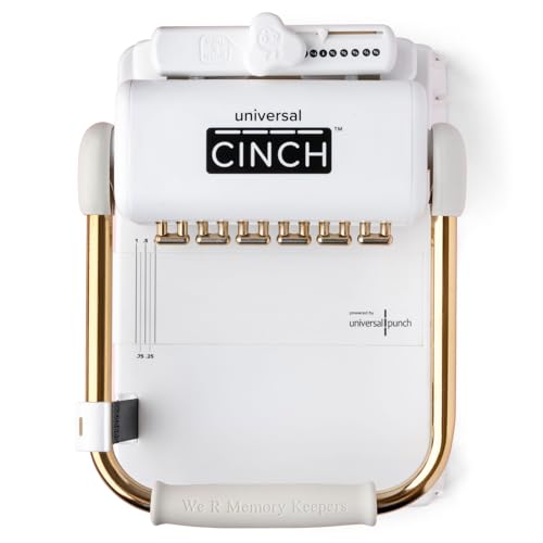 We R Memory Keepers Universal Cinch Book Binding Machine, Spiral Binding, Wire Binding, Book Binder Machine for Bookbinding, Book Making, Spiral Notebook Maker, and Binding Kits