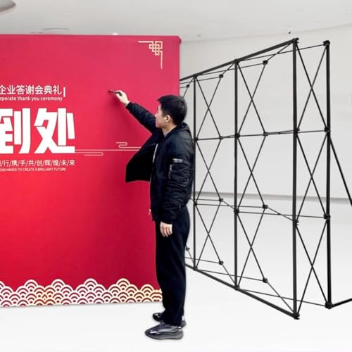 zktoermn Portable Pop Up Display Stand, Collapsible Trade Show Booth, for Exhibit, Conference, Weddings, Party, with Carrying Bag(455x305 cm)