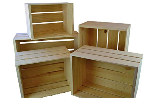 Poole & Sons Inc. Wooden Crate Nesting Set 5 Piece