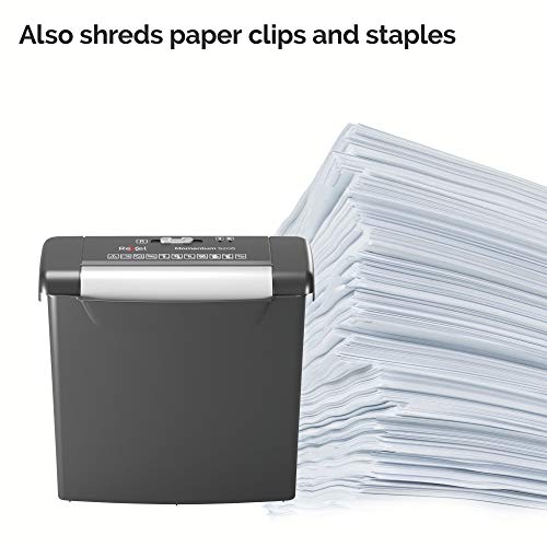 Rexel S206 paper shredder Strip shredding 22 cm Black,Silver