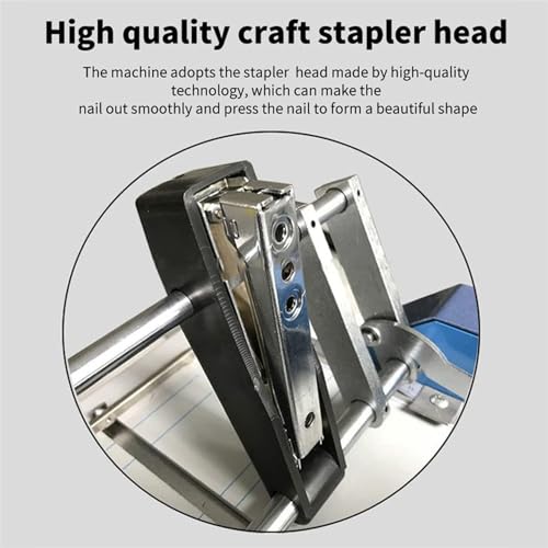Electric Paper Book Stapler Creaser, Saddle Stitch Flat-Clinch Automatic Binding Machine, A3 Brochure Stapler Folding Machine, Folder Dashed Machine for Card Folder Color Pages